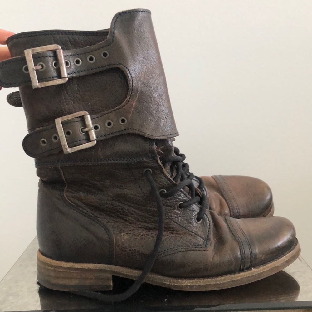 All Saints Damisi Leather Brown boots